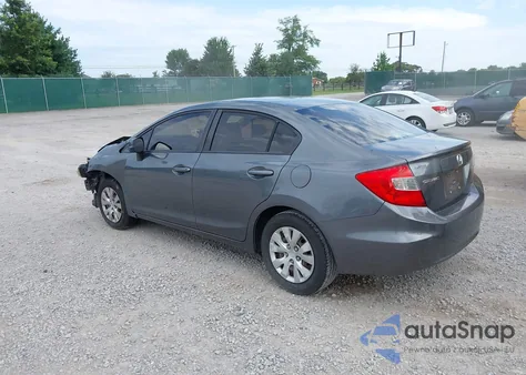 2012 Honda Civic Lx из США, поврежденный, VIN 19XFB2F55CE104322